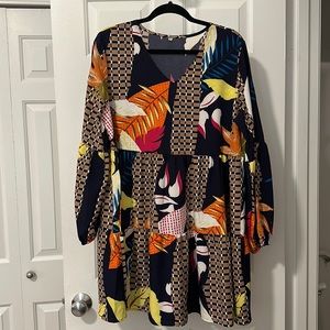 Multi color dress from Amazon size XL.